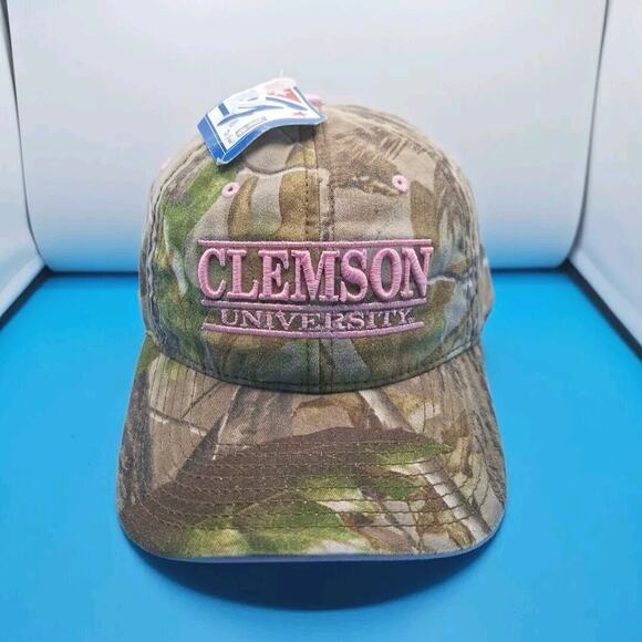 CLEMSON TIGERS CAMO THE GAME STRAPBACK ADJUSTABLE DEADSTOCK HAT CAP - Picture 1 of 7